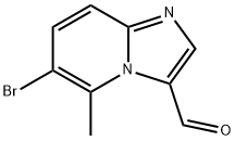 6-BROMO-5-METHYLIMIDAZO[1,2-A]PYRIDINE-3-CARBALDEHYDE 结构式