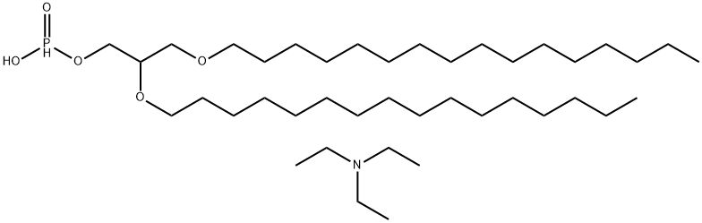triethylammonium 1,2-di-O-hexadecyl-glycero-3-H-phosphonate 结构式
