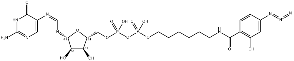 GDP-hexanolaminyl-4-azidosalicylic acid 结构式