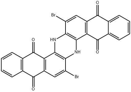7,16-Dibromo-6,15-dihydroanthrazine-5,9,14,18-tetrone 结构式