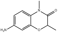 7-氨基-2,4-二甲基-2H-苯并[B][1,4]噁嗪-3(4H)-酮 结构式