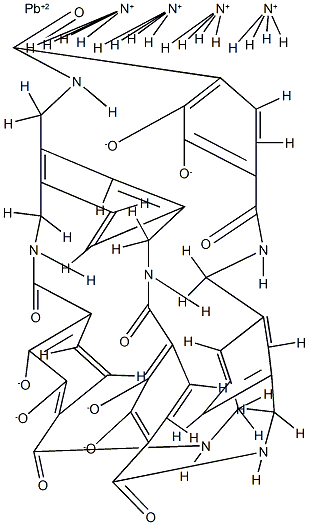 tricatechol hexalactam-lead(II) complex 结构式