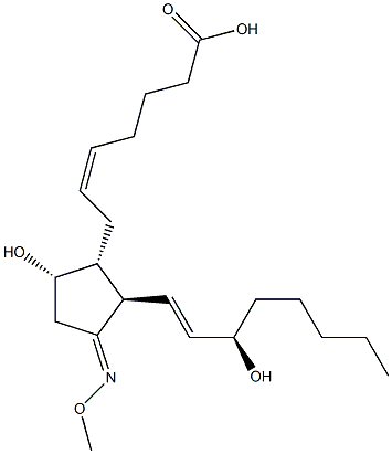 11-methoxime prostaglandin D2 结构式