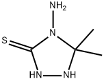 1,2,4-Triazolidine-3-thione,4-amino-5,5-dimethyl-(9CI) 结构式