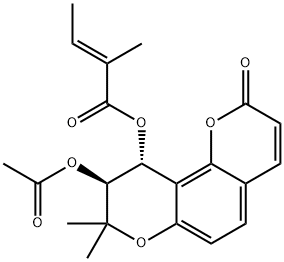 白花前胡香豆精III 结构式