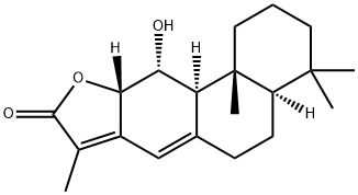ENT-11ALPHA-羟基松香-8(14),13(15)-二烯-16,12ALPHA-内酯 结构式