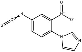 N-(2-nitro-4-isothiocyanophenyl)imidazole 结构式