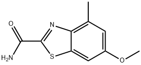 2-Benzothiazolecarboxamide,6-methoxy-4-methyl-(9CI) 结构式