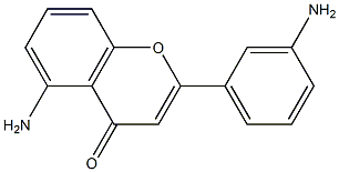 4H-1-Benzopyran-4-one,5-amino-2-(3-aminophenyl)-(9CI) 结构式