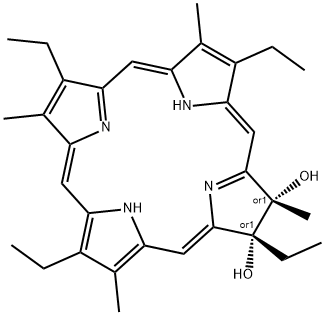2,3-dihydroxyetiochlorin 结构式
