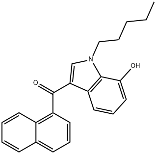 JWH 018 7-hydroxyindole metabolite 结构式