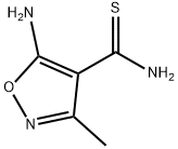 5-氨基-3-甲基-1,2-噁唑-4-碳硫酰胺 结构式