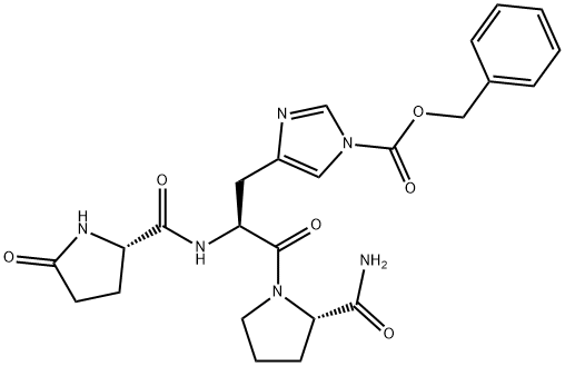 5-Oxo-L-Pro-1-Cbz-L-His-L-Pro-NH2 结构式