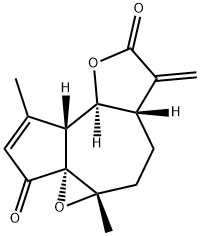 1Β,10Β-EPOXYDEHYDROLEUCODIN 结构式