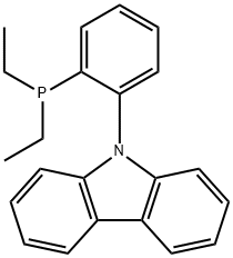 9-[2-(二乙基膦基)苯基]-9H-咔唑 结构式