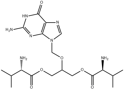 更昔洛韦双缬氨酸酯 结构式