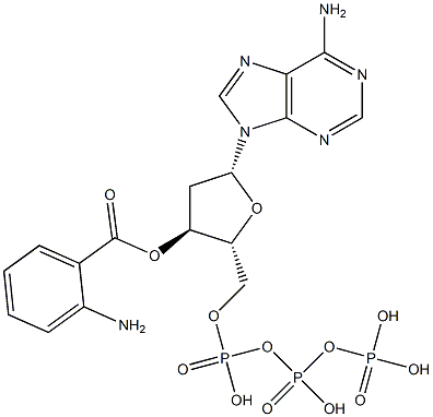 3'-anthraniloyl-2'-deoxy-ATP 结构式