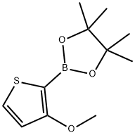 3-甲氧基噻吩-2-硼酸频那醇酯 结构式