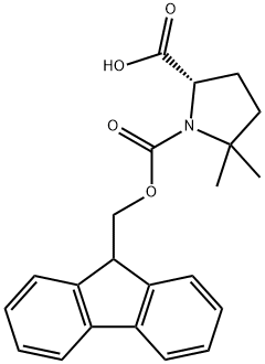 (9H-Fluoren-9-yl)MethOxy]Carbonyl 5,5-dimethyl-L-Pro 结构式