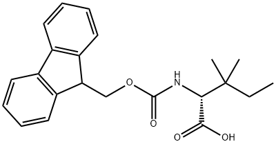 (9H-芴-9-基)甲基氧]羰基D-Β-甲基异亮氨酸 结构式