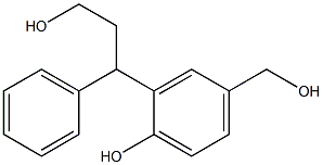 Benzenepropanol, 2-hydroxy-5-(hydroxyMethyl)-γ-phenyl- 结构式