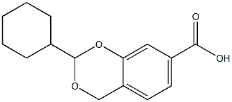 4H-1,3-Benzodioxin-7-carboxylicacid,2-cyclohexyl-(9CI) 结构式
