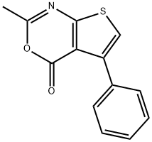 2-methyl-5-phenyl-4H-thieno[2,3-d][1,3]oxazin-4-one 结构式