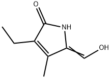 3-Pyrrolin-2-one,3-ethyl-5-(hydroxymethylene)-4-methyl-(8CI) 结构式