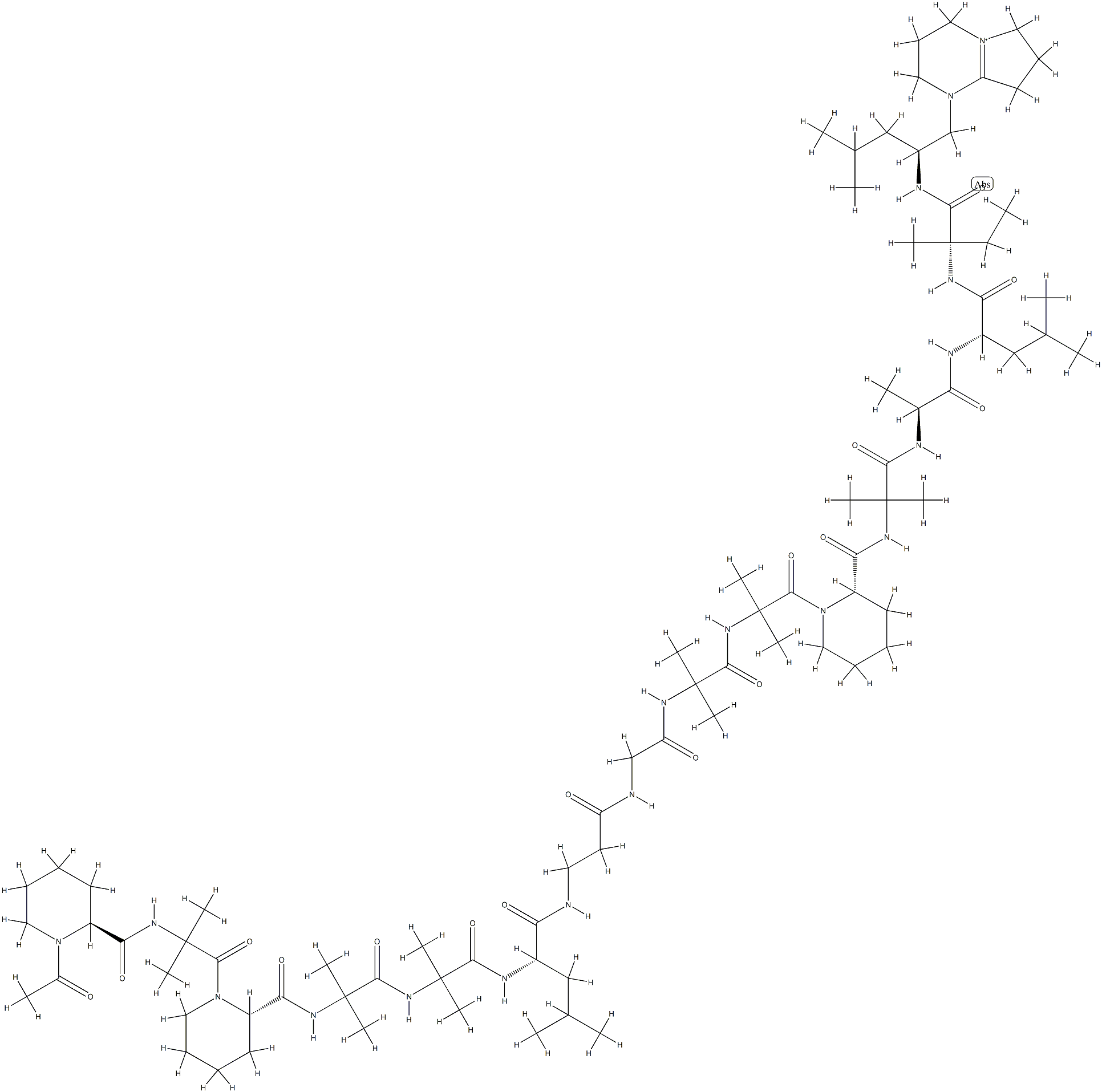 化合物 EFRAPEPTIN F 结构式