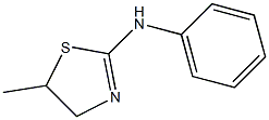 5-methyl-N-phenyl-4,5-dihydro-1,3-thiazol-2-amine 结构式