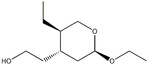 2H-Pyran-4-ethanol,2-ethoxy-5-ethyltetrahydro-,[2R-(2alpha,4bta,5alpha)]-(9CI) 结构式