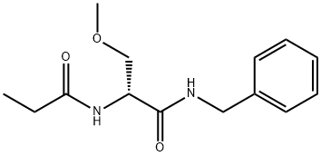 (R)-N-苄基-3-甲氧基-2-丙酰氨基丙酰胺 结构式