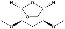 .beta.-D-ribo-Hexopyranose, 1,6-anhydro-3-deoxy-2,4-di-O-methyl- 结构式