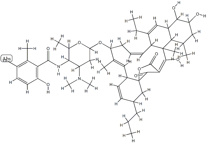 抗生素 MM 46115 结构式