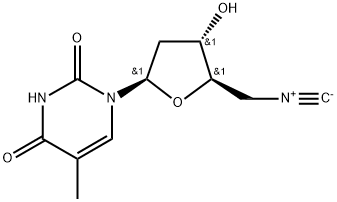 5'-isocyano-5'-deoxythymidine 结构式