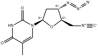 3'-azido-5'-isocyano-3',5'-dideoxythymidine 结构式