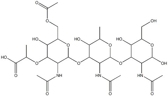 O-specific antigen, Yersinia ruckerii 结构式