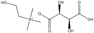 REL-(2R,3R)-2-羟基-N,N,N-三甲基乙铵 2,3-二羟基丁二酸盐 结构式