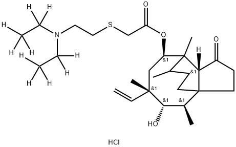 泰妙菌素盐酸盐-D10 结构式