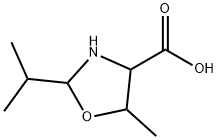 4-Oxazolidinecarboxylicacid,2-isopropyl-5-methyl-(8CI) 结构式