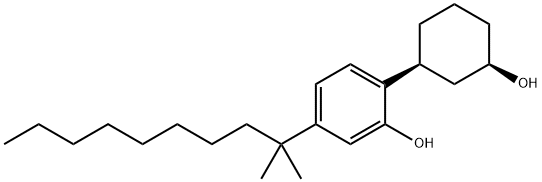 3β-[4-(1,1-Dimethylnonyl)-2-hydroxyphenyl]cyclohexane-1β-ol 结构式