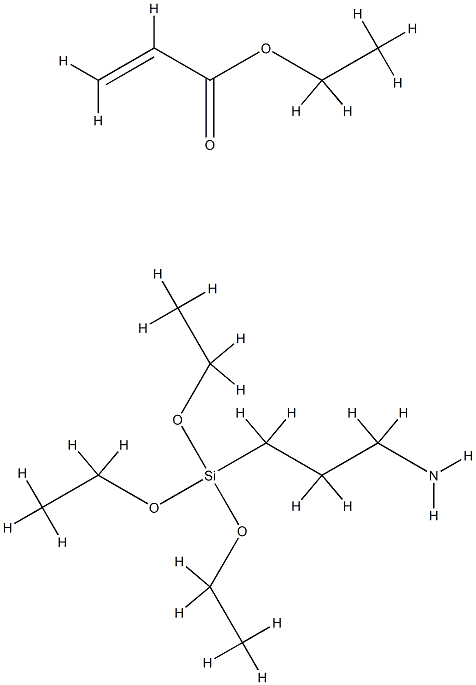 2-Propenoic acid, ethyl ester, polymer with 3-(triethoxysilyl)-1-propanamine 结构式