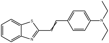 2-对二乙氨基苯乙烯基苯并噻唑 结构式