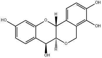 (6aS)-5,6a,7,12aβ-Tetrahydro[2]benzopyrano[4,3-b][1]benzopyran-3,4,7β,10-tetrol 结构式