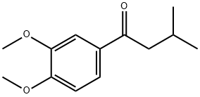 1-(3,4-二甲氧基苯基)-3-甲基-)-3-甲基-1-丁酮 结构式