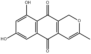 6-O-demethyl-5-deoxyanhydrofusarubin 结构式