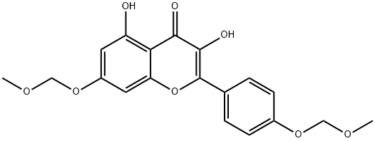 KaeMpferol Di-O-MethoxyMethyl Ether 结构式