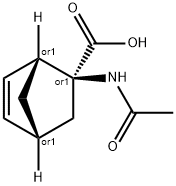 Bicyclo[2.2.1]hept-5-ene-2-carboxylic acid, 2-(acetylamino)-, (1R,2S,4R)-rel- 结构式