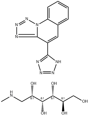 葡胺四唑司特(一水) 结构式