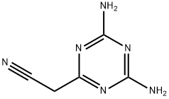 2-(二氨基-1,3,5-三嗪-2-基)乙腈 结构式